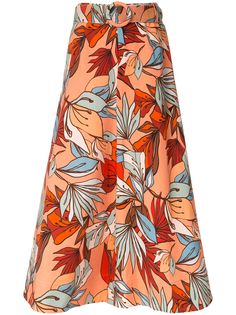 Nicholas юбка А-силуэта с цветочным принтом