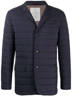 Brunello Cucinelli дутый пиджак на пуговицах
