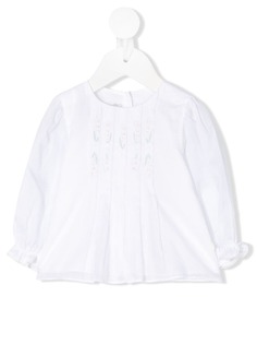Baby Dior блузка с цветочной вышивкой