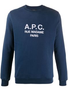 A.P.C. logo print sweatshirt