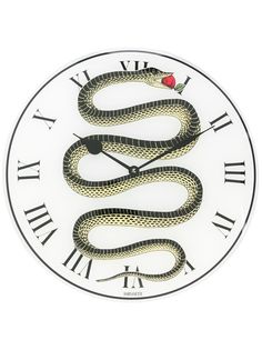 Fornasetti serpent print clock