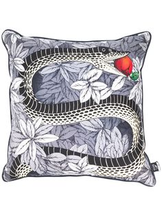 Fornasetti serpent print cushion