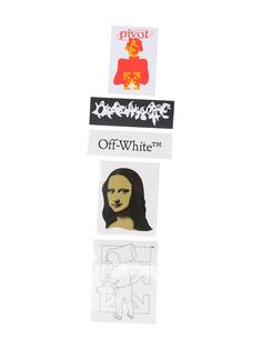 Off-White STICKERS SET - MONALISA BLACK WHITE