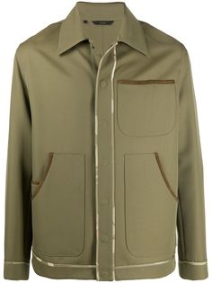 Fendi exposed seam shirt jacket