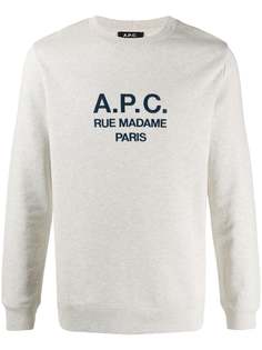 A.P.C. logo print sweatshirt