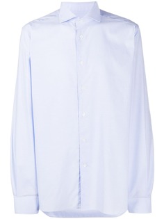 Corneliani поплиновая рубашка с длинными рукавами