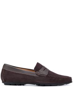 Corneliani пенни-лоферы с плетеным верхом
