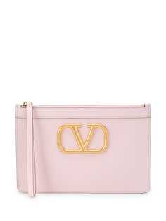 Valentino клатч Valentino Garavani с логотипом VLogo