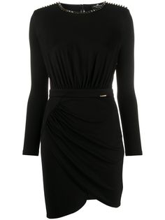 Elisabetta Franchi платье мини с драпировкой