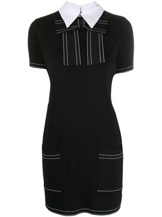 Elisabetta Franchi платье мини с воротником