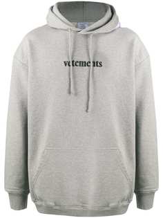 Vetements худи с кулиской и логотипом