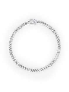 SHAY 18K white gold Baby pavé diamond link bracelet
