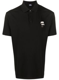 Karl Lagerfeld рубашка поло Karl с нашивкой