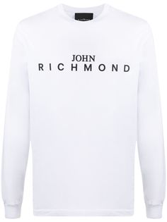 John Richmond футболка с длинными рукавами и логотипом