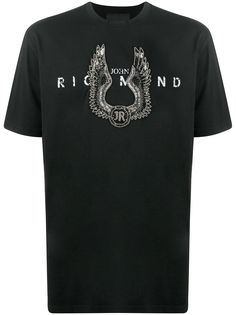 John Richmond декорированная футболка с логотипом
