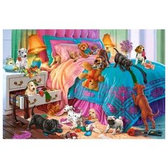 Пазлы Озорные щенки 1000 Castorland