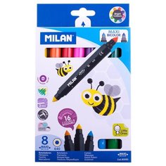Фломастеры двусторонние Milan