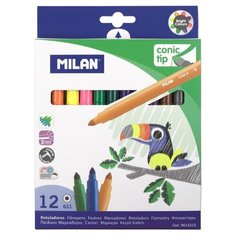 Фломастеры Milan Cone-Tipped 12