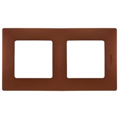Рамка 2п Legrand Etika 672572, коричневый