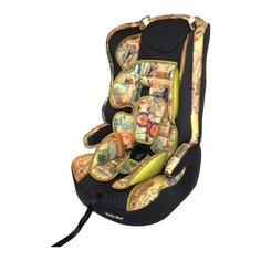 Автокресло группа 1/2/3 (9-36 кг) Мишутка LB 513RF, green/black dot (спорт)