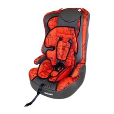 Автокресло группа 1/2/3 (9-36 кг) Мишутка LB 513RF, red/grey (штамп)
