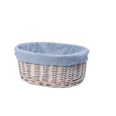 WasserKRAFT Корзина Rossel WB-280-S 36х30х14 см белый/голубой