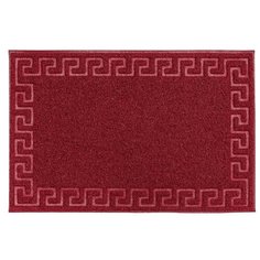 Придверный коврик ComeForte Meander, размер: 0.8х0.5 м, бордовый