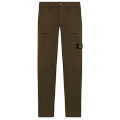 Брюки Stone Island размер 140, хаки/зеленый