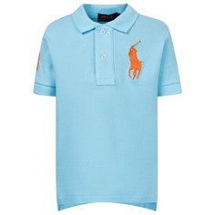 Поло Ralph Lauren размер 122, голубой