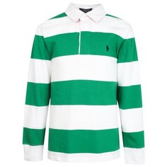 Поло Ralph Lauren размер 92, зеленый/белый