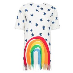 Платье Stella McCartney размер 92, кремовый/разноцветный