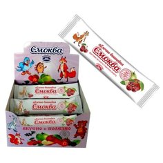 Смоква ЭКО пастила яблочно-вишневая, 20 шт 20 шт. по 15 г