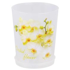 Горшок Альтернатива Декор, 10х12 см прозрачный Alternativa