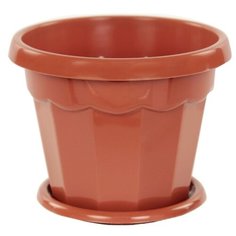 Горшок Альтернатива Гармония, 13х10 см коричневый Alternativa