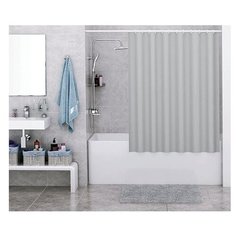 Штора для ванной WasserKRAFT Oder SC-30501 180x200 серый