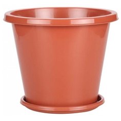 Горшок Альтернатива Эконом, 15х15 см коричневый Alternativa