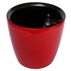 Горшок акиби Комфорт с автополивом, ПИ-33, 27х28 см красный