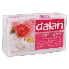 Мыло кусковое Dalan bath therapy Молочный протеин и Роза, 175 г
