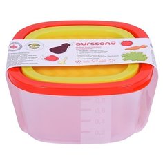 Oursson Набор контейнеров CP1485S/MC красный/желтый