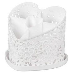 Подставка для столовых приборов Альтернатива "Сердце" 16,5х16,5х15,3 см Alternativa