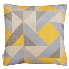 Чехол для подушки Altali Кордильеры 40х40 см серый/желтый 3