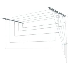 Сушилка для белья Лиана настенно-потолочная металлическая 1,2 м белый Liana