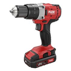 Ударная аккумуляторная дрель-шуруповерт Flex PD 2G 18.0/2.5 Set 65 Н·м красный/черный