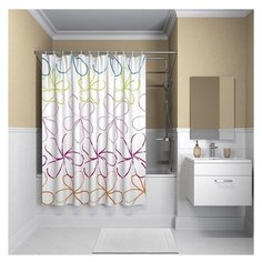 Штора для ванной IDDIS B18P218i11 180x200 разноцветный