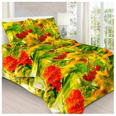 Постельное белье 1.5-спальное Letto B336 70х70 бязь зеленый/желтый/оранжевый
