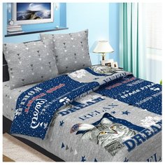 Постельное белье 1.5-спальное Letto Релакс 50х70 см бязь