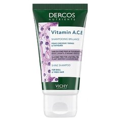 Vichy шампунь Dercos Nutrients Vitamin A, C, E для блеска волос 50 мл