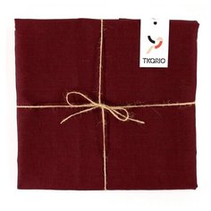Скатерть TKANO Essential 143х143 см бордовый