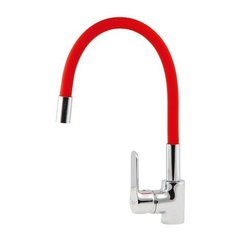 Смеситель для кухни (мойки) AV Engineering AVOLA4-A279 однорычажный двухцветный красный