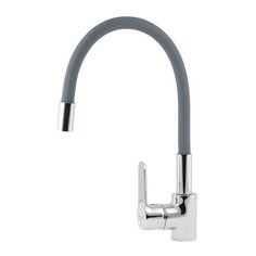 Смеситель для кухни (мойки) AV Engineering AVOLA4-A279 однорычажный двухцветный серый